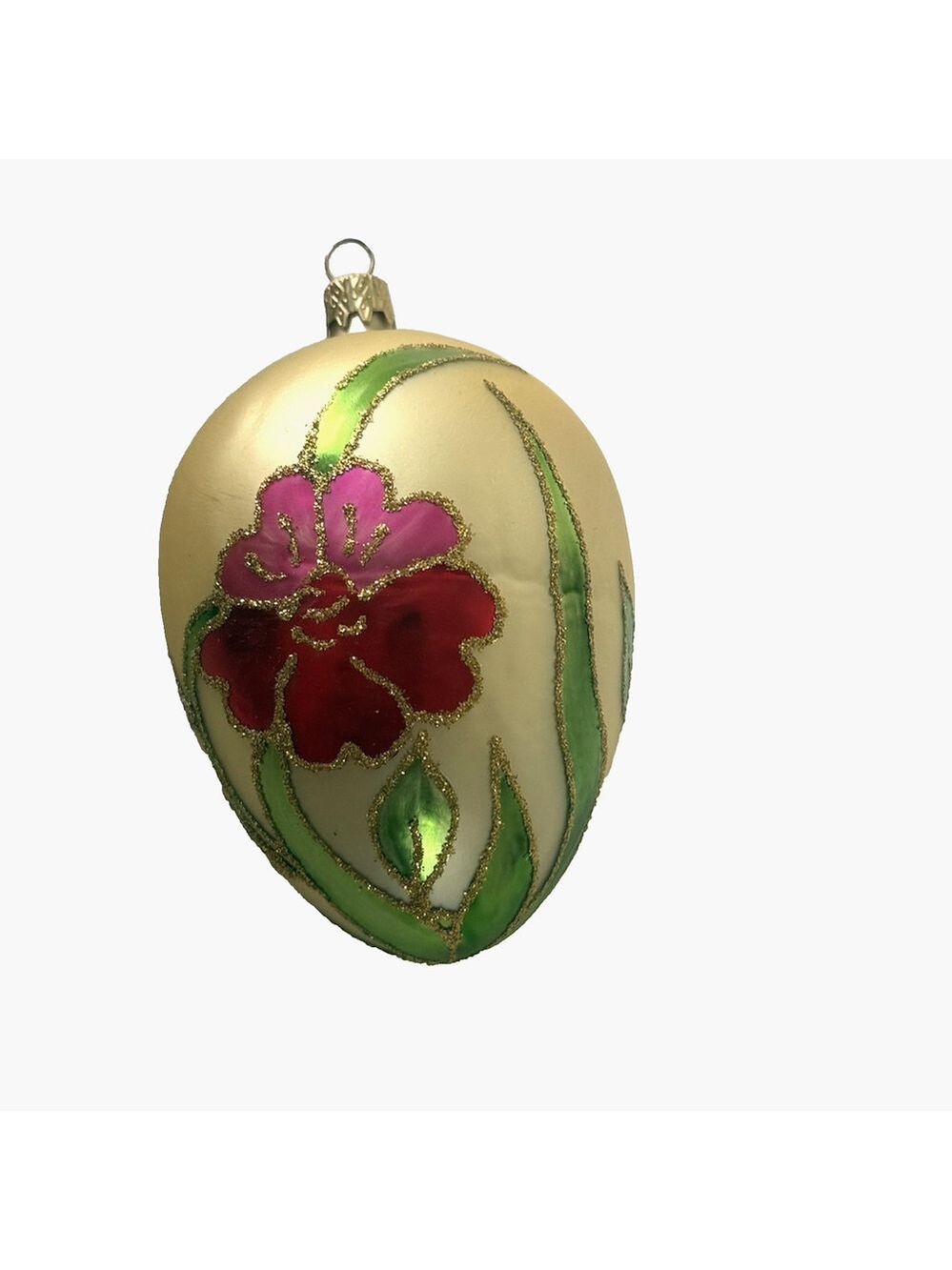 Vintage Oberfrankische Christmas Ornament Floral Large